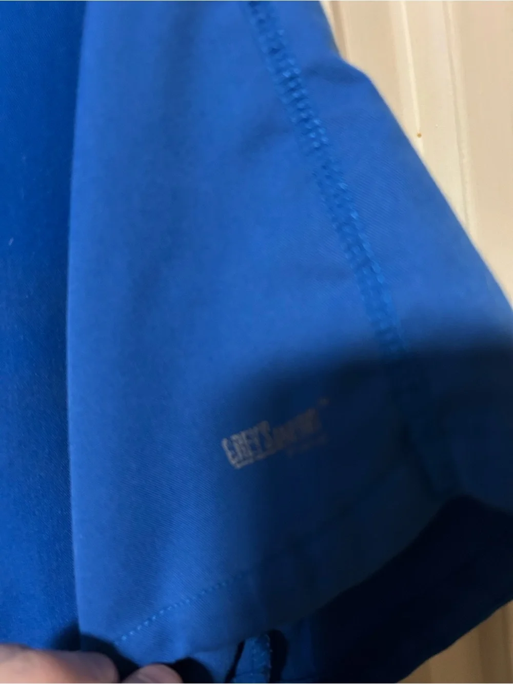 Barco Uniforms Blue V-Neck Short Sleeve Scrub Top - Picture 3 of 5